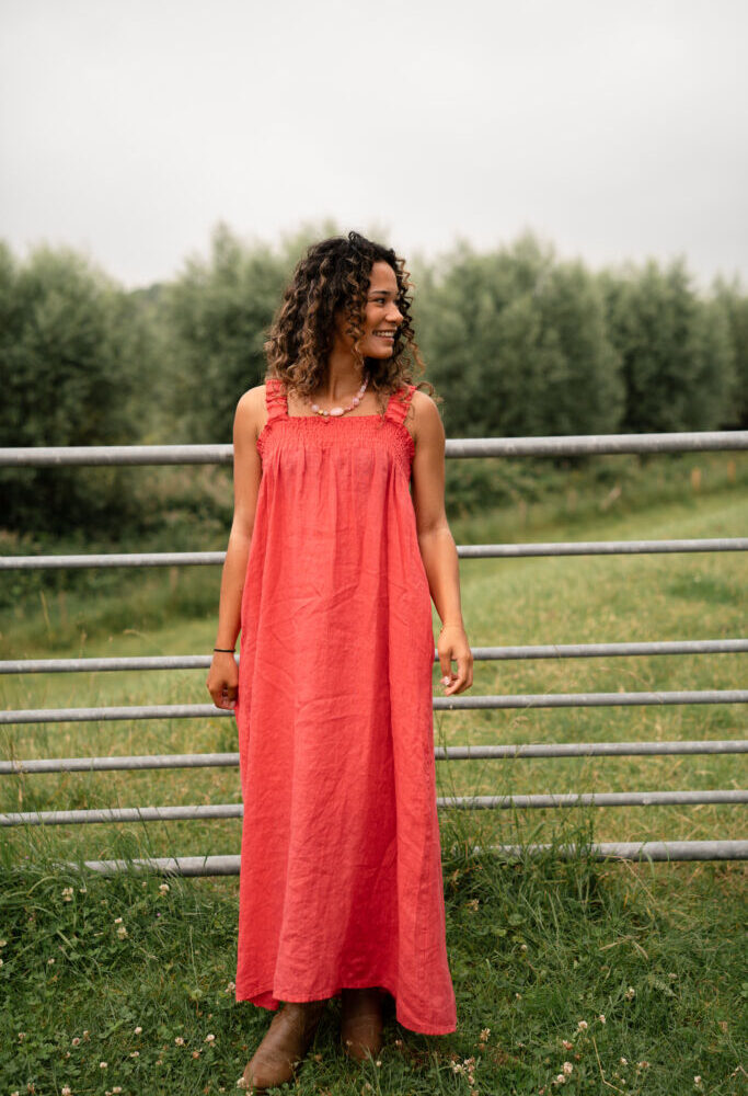 mallorca dress bou coral