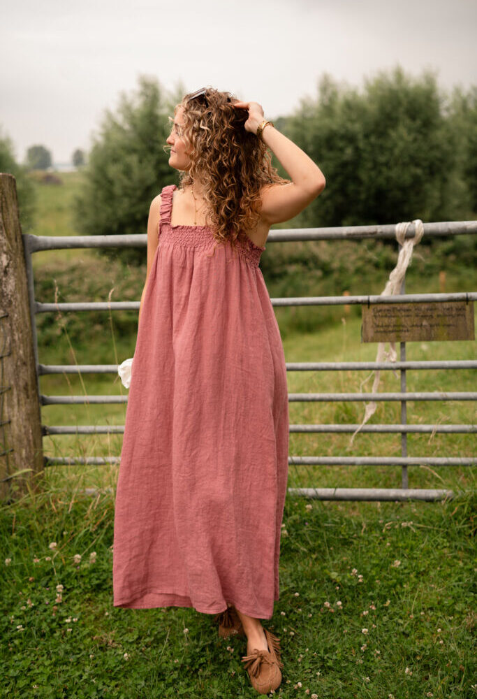 mallorca dress bou old pink
