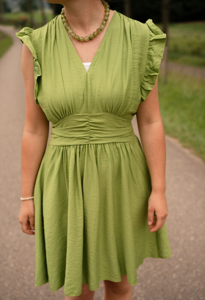 8756 azzurro fiona dress olive