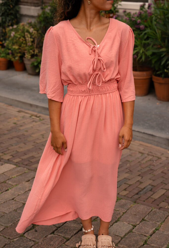 95277 pink dress long anneke