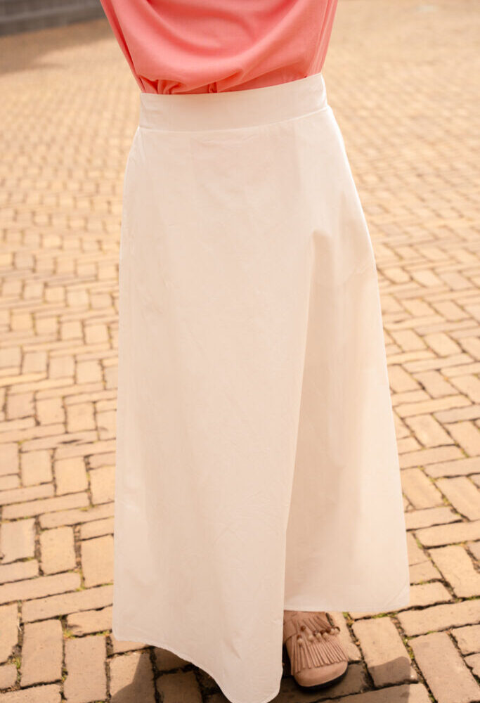 azzurro 9497 skirt kaat white