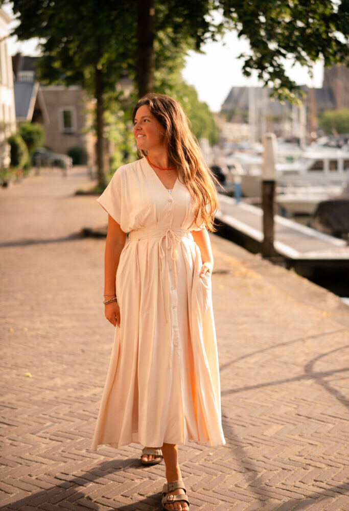 11589 beige dress