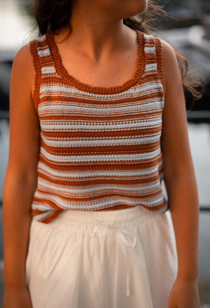 daphne 1599 top blue/brown alicante