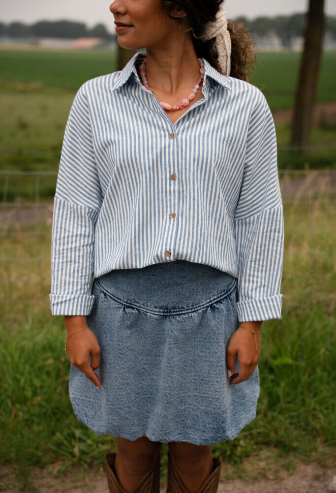 blouse 62-16 stripes blue