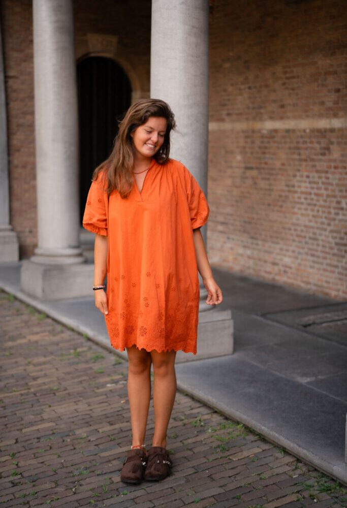 romee rust dress