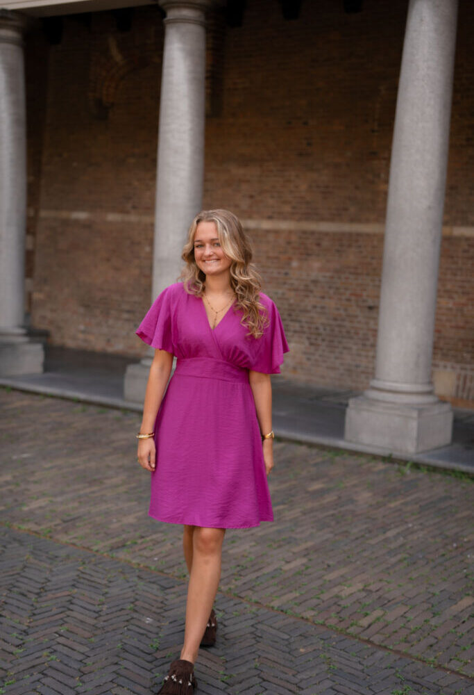 azzurro 8822 dress lucie magenta