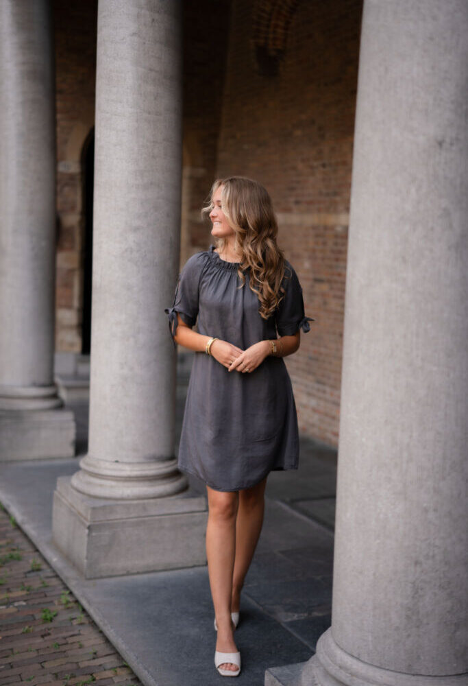 dress grey margot bow